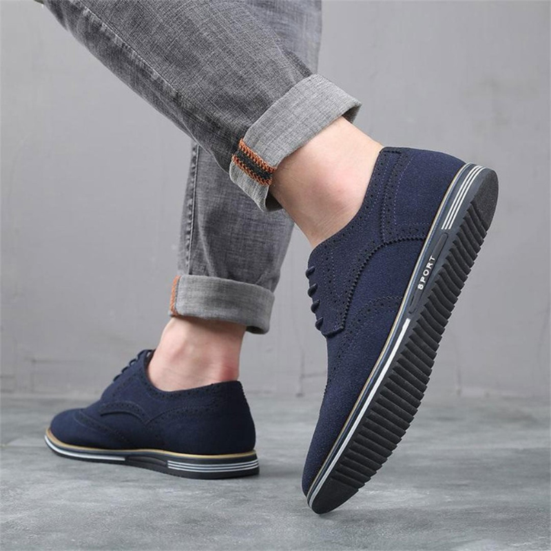 Chaussures habillées pour homme en cuir à semelle orthopédique, coloris noir, marron et bleu
