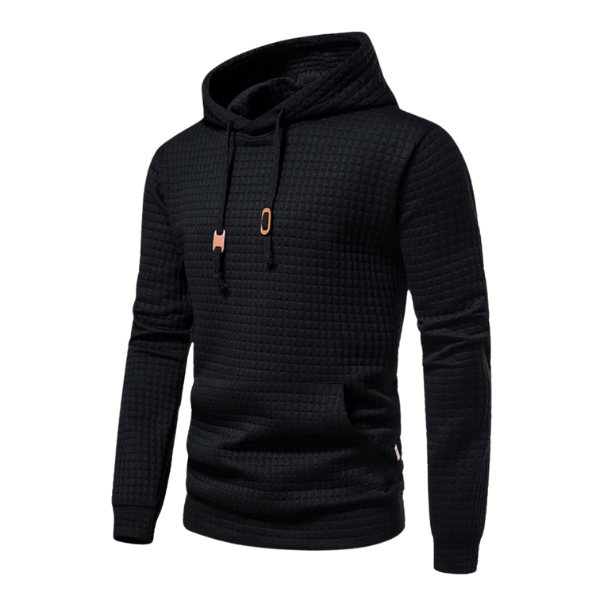 Sweat à capuche pour homme à coupe moderne avec poche kangourou et capuche réglable