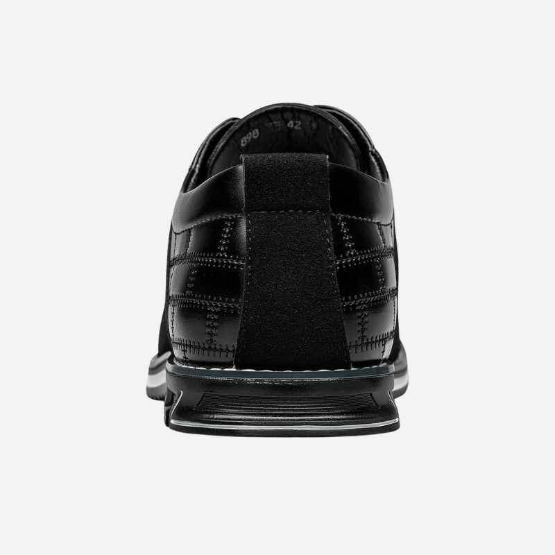 Chaussures homme en cuir perforé respirant avec semelle souple