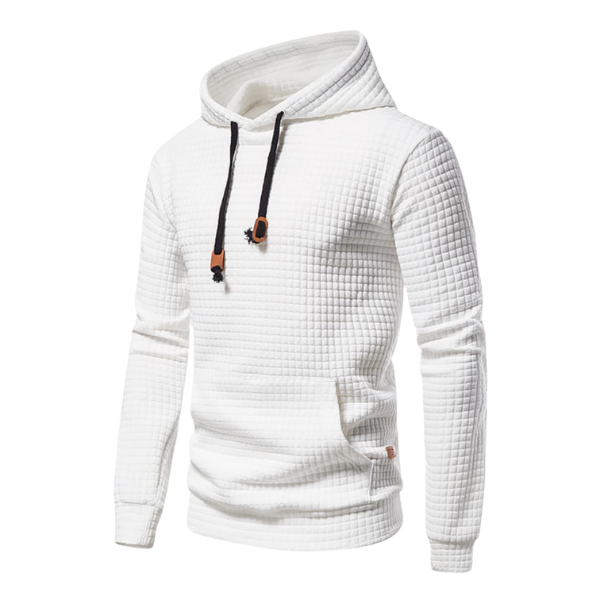Sweat à capuche pour homme à coupe moderne avec poche kangourou et capuche réglable