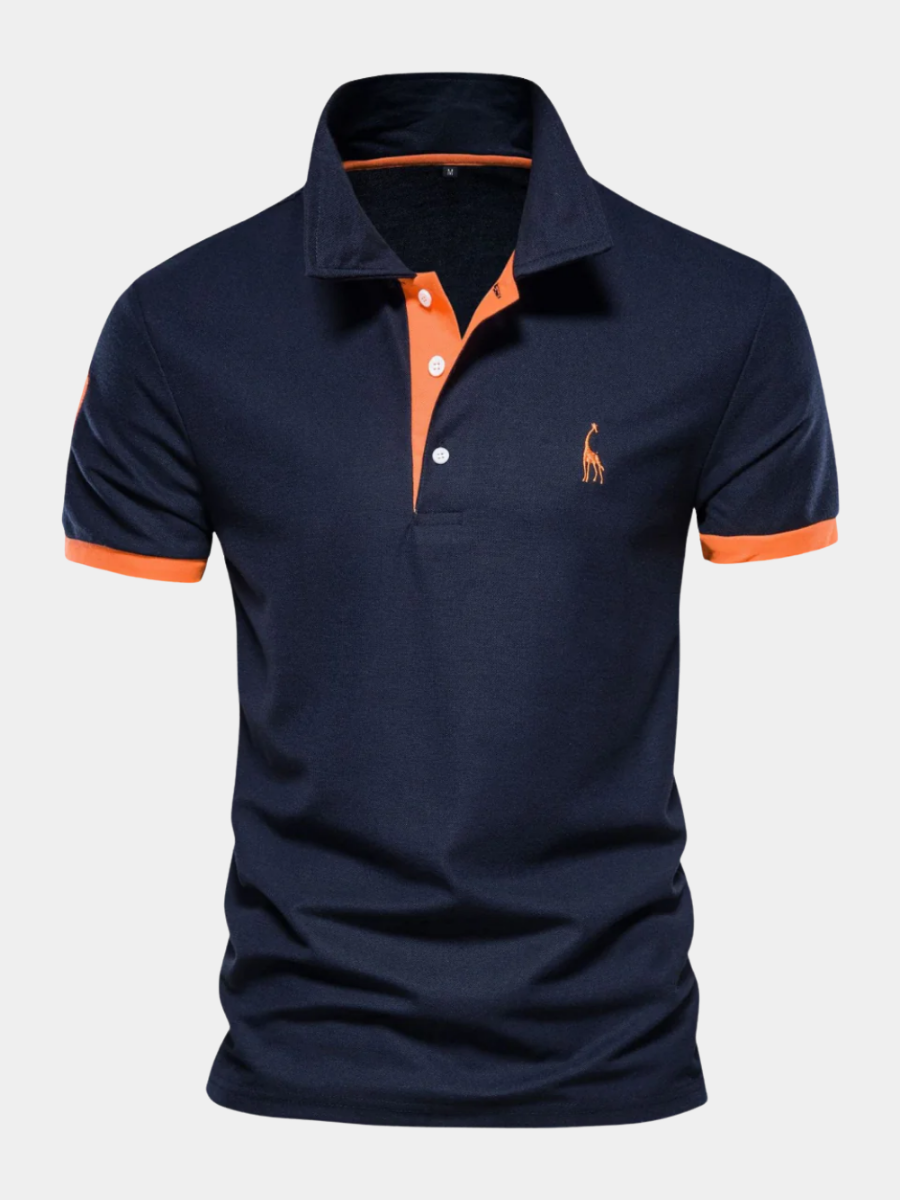 Polo casual en coton pour homme, coupe soignée et col classique
