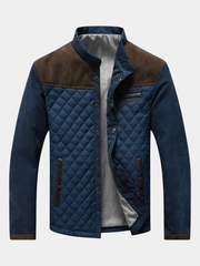 Veste pour homme à coupe structurée, disponible en marron et gris