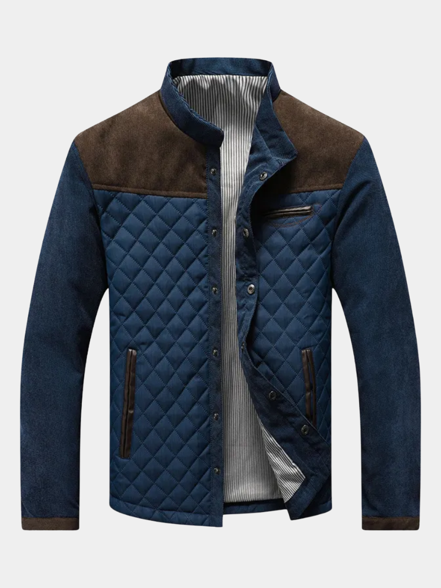 Veste pour homme à coupe structurée, disponible en marron et gris