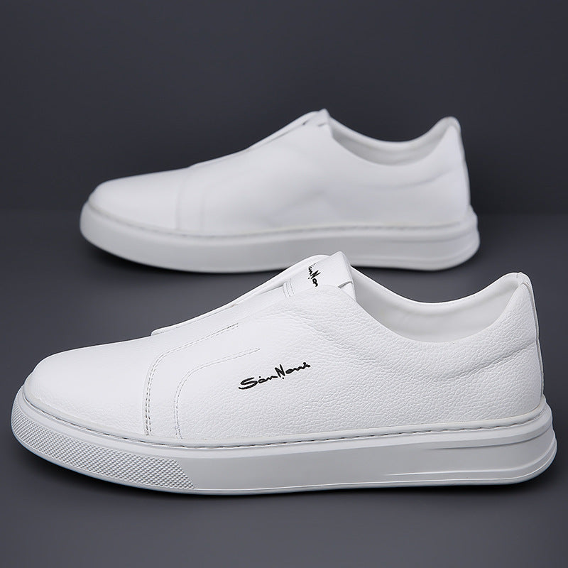 Sneakers slip-on sans lacets pour homme à la tige épurée