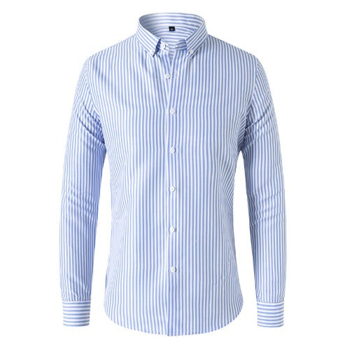 Chemise homme à rayures verticales de coupe ajustée