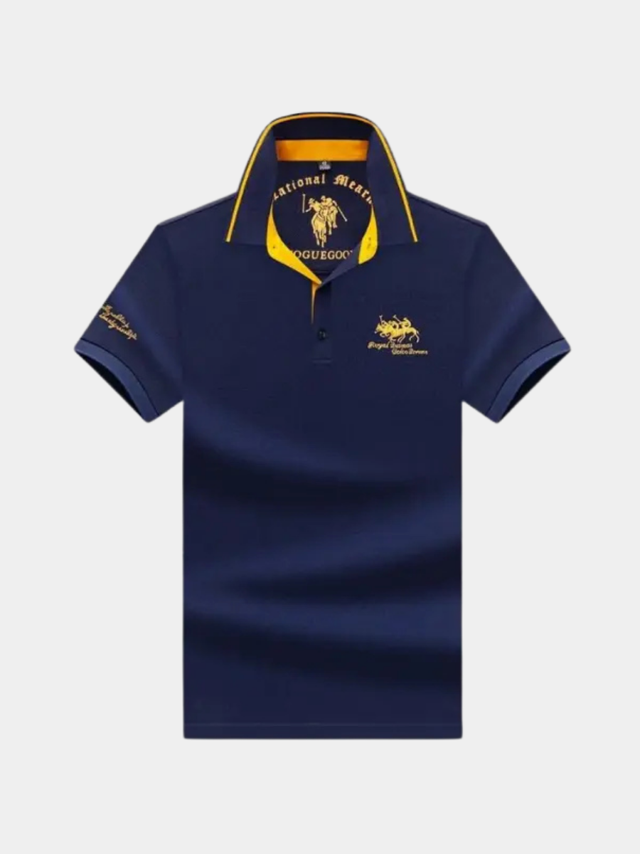 Polo à col mao pour homme en tissu léger et respirant