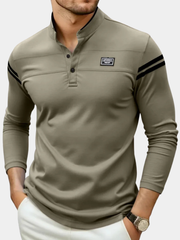 T-shirt à manches longues pour homme à coupe moderne cintrée