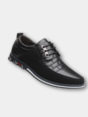Chaussures homme en cuir perforé respirant avec semelle souple