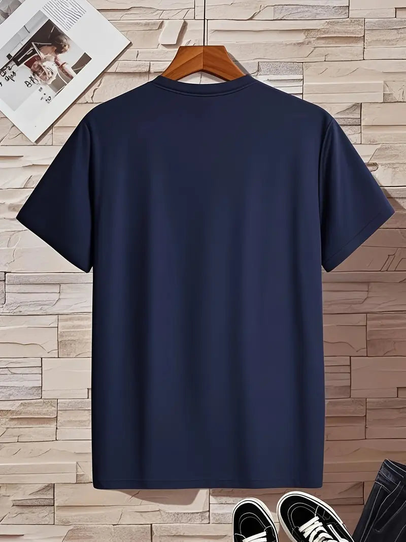 T-shirt à col en V pour homme à coupe près du corps, disponible en plusieurs coloris