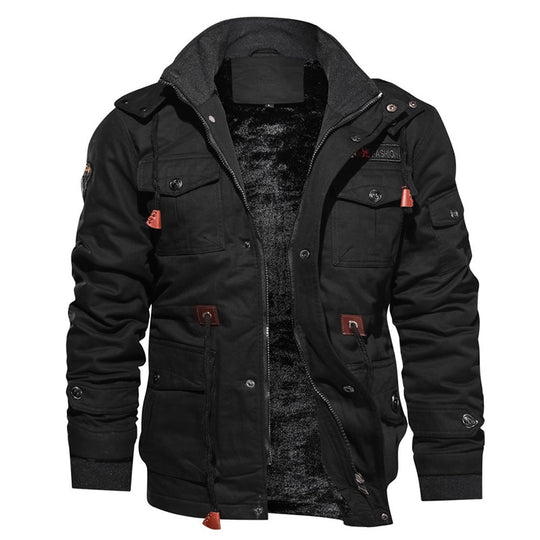 Veste utilitaire multi-poches pour homme avec cordon de serrage à la taille