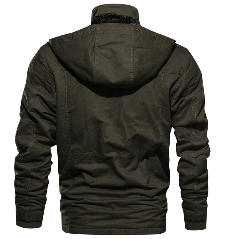 Veste utilitaire multi-poches pour homme avec cordon de serrage à la taille