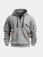 Sweat à capuche pour homme à coupe décontractée avec capuche ajustable et poches