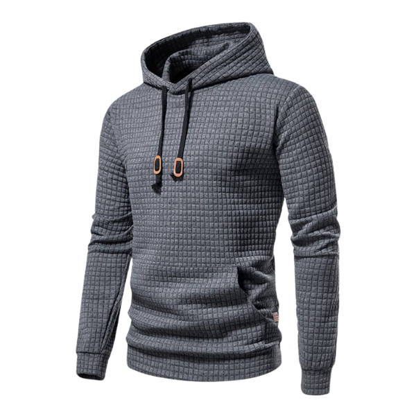 Sweat à capuche pour homme à coupe moderne avec poche kangourou et capuche réglable