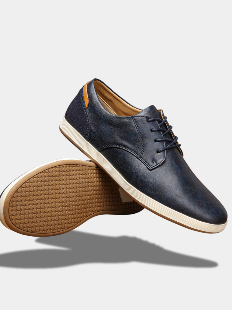 Baskets en cuir véritable pour homme au design moderne et élégant