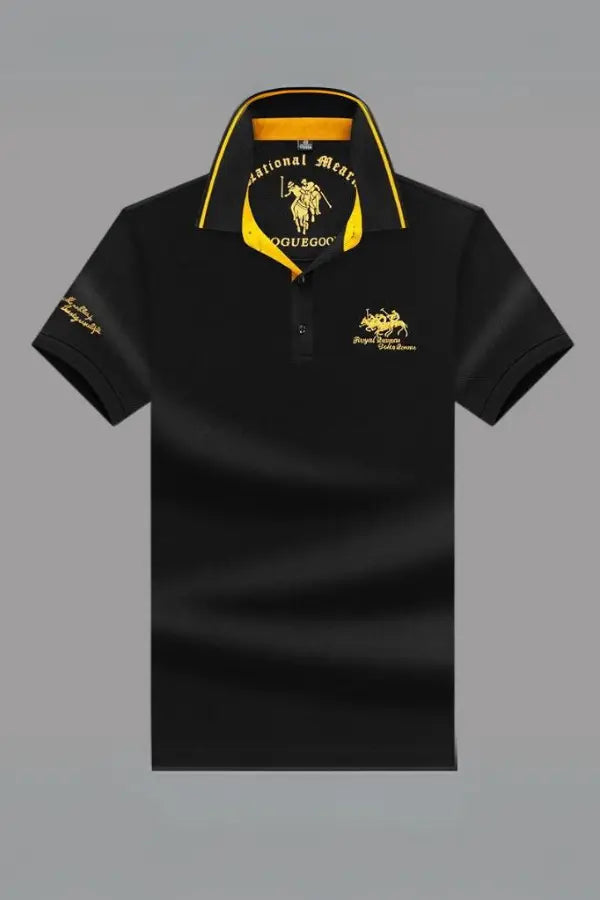 Polo à col mao pour homme en tissu léger et respirant