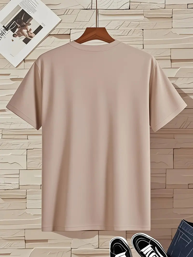 T-shirt à col en V pour homme à coupe près du corps, disponible en plusieurs coloris