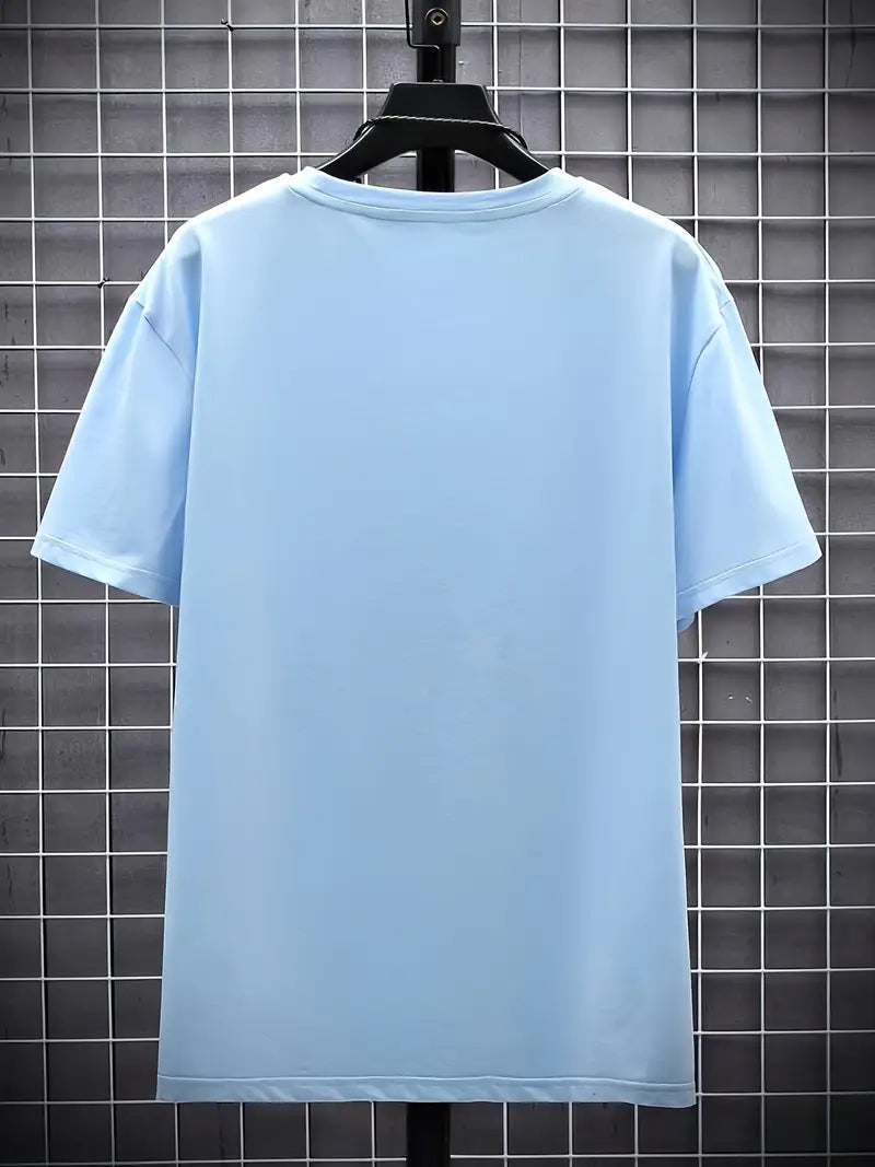 T-shirt à col en V pour homme à coupe près du corps, disponible en plusieurs coloris