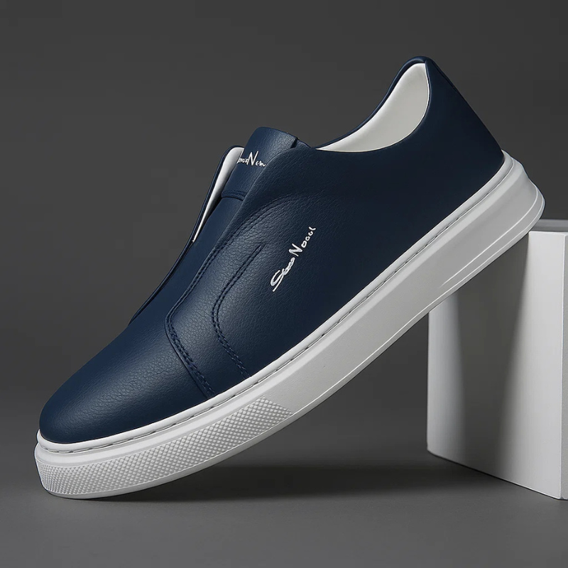 Sneakers slip-on sans lacets pour homme à la tige épurée