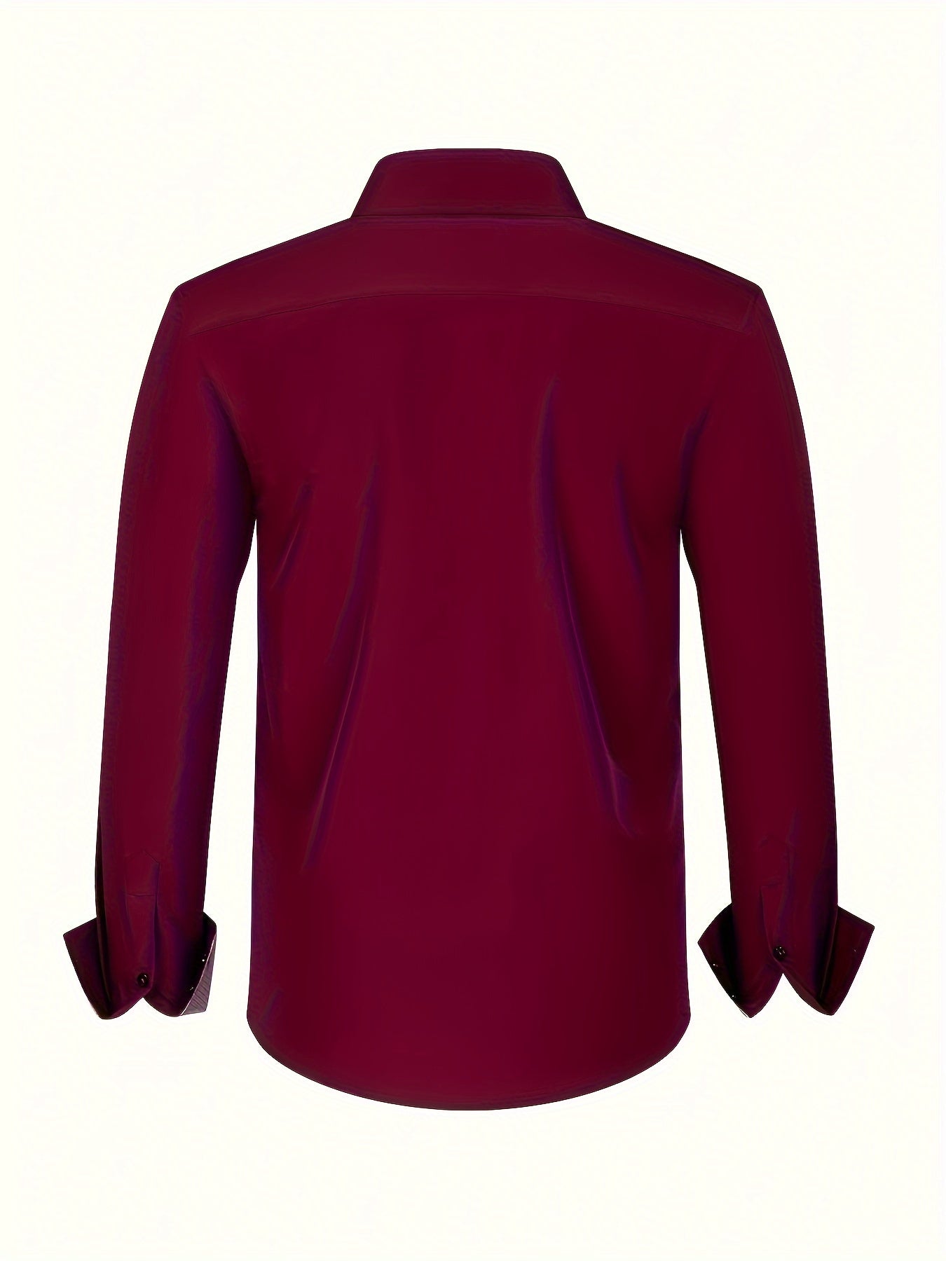 Chemise élégante pour homme légère avec poignets contrastés et coupe régulière