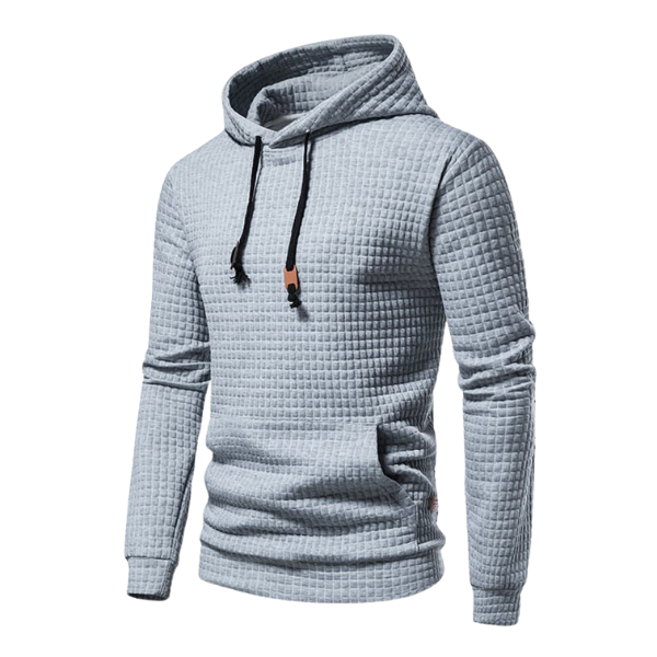 Sweat à capuche pour homme à coupe moderne avec poche kangourou et capuche réglable
