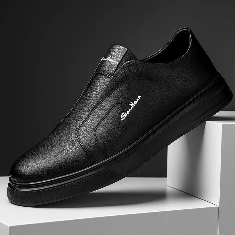 Sneakers slip-on sans lacets pour homme à la tige épurée
