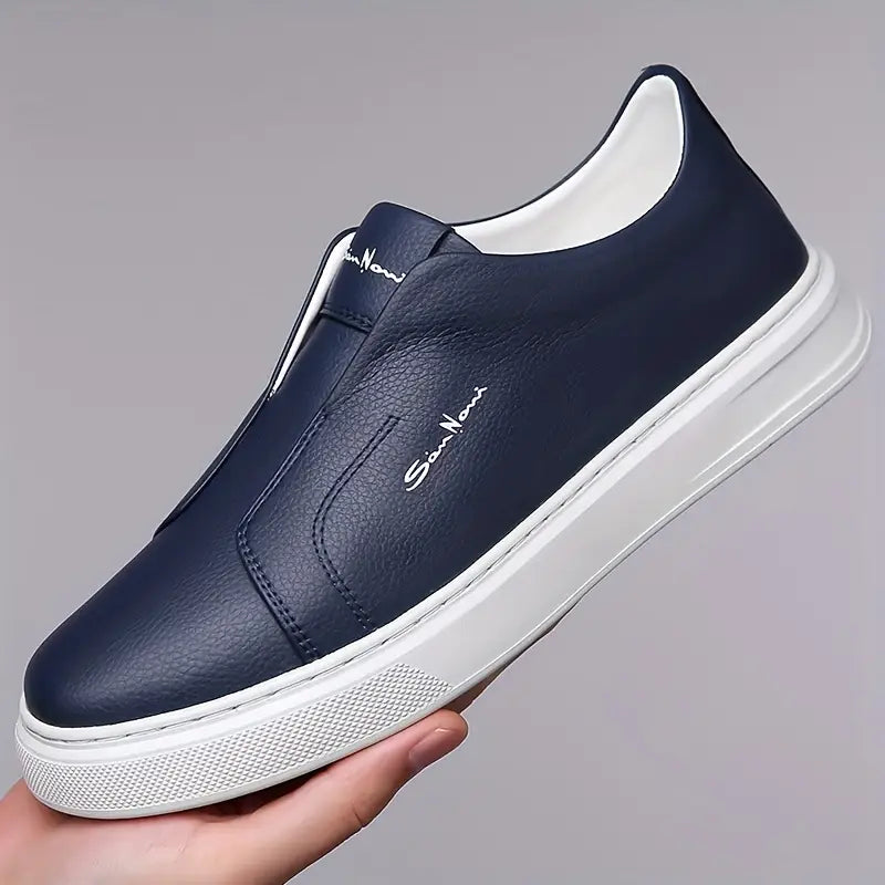 Sneakers slip-on sans lacets pour homme à la tige épurée