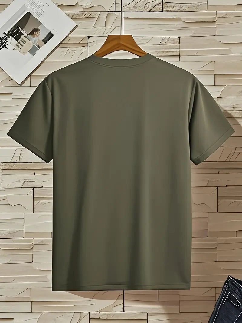 T-shirt à col en V pour homme à coupe près du corps, disponible en plusieurs coloris