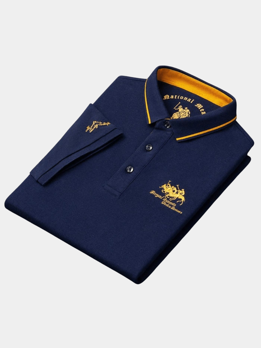 Polo classique à col boutonné pour homme, coupe équilibrée et allure soignée