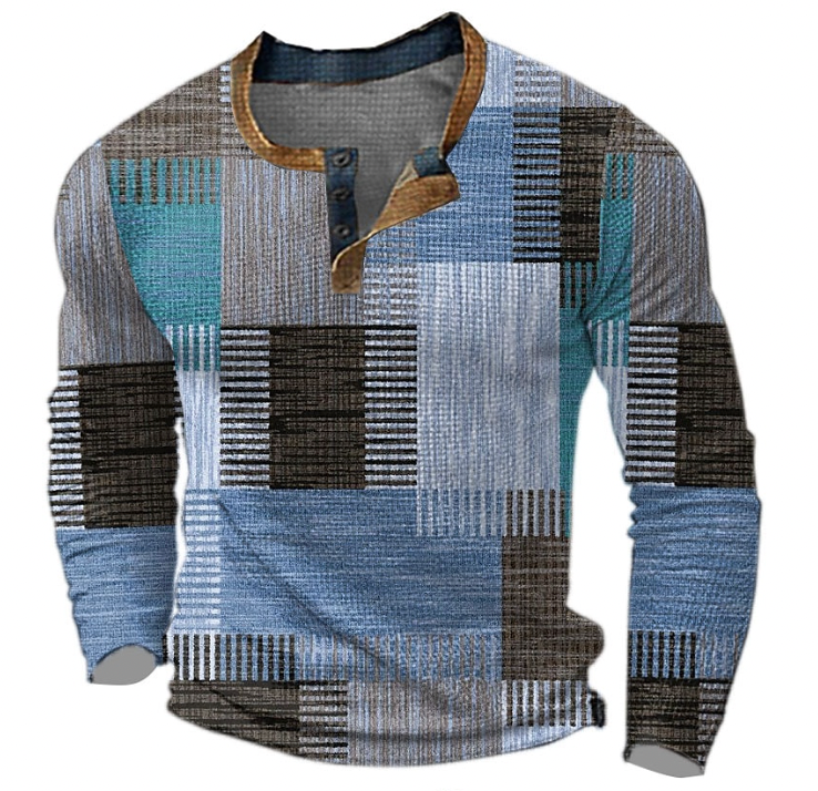 Pull en mélange de laine pour homme à col rond, maille dense, coupe classique