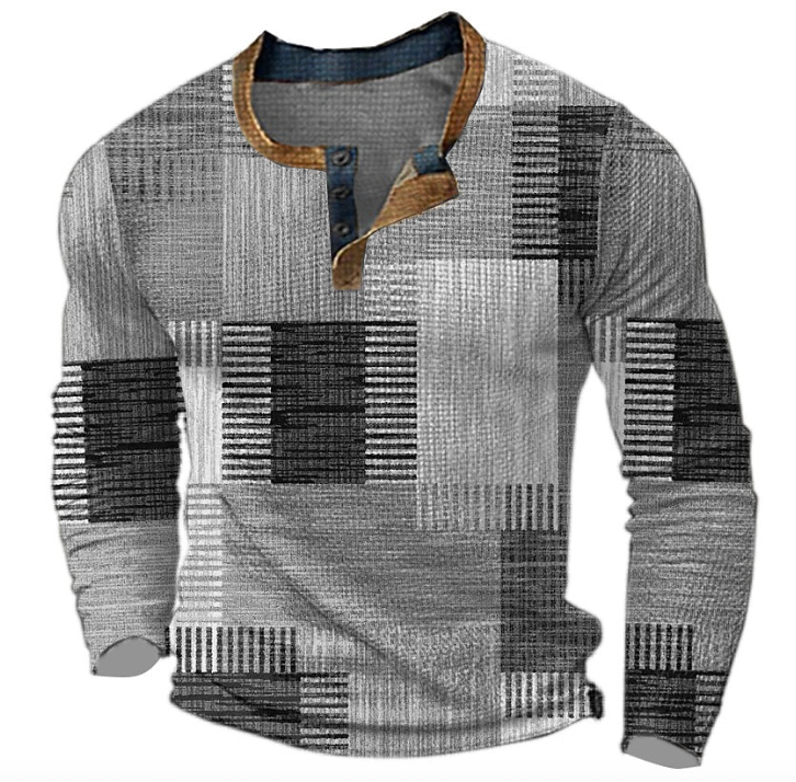 Pull en mélange de laine pour homme à col rond, maille dense, coupe classique