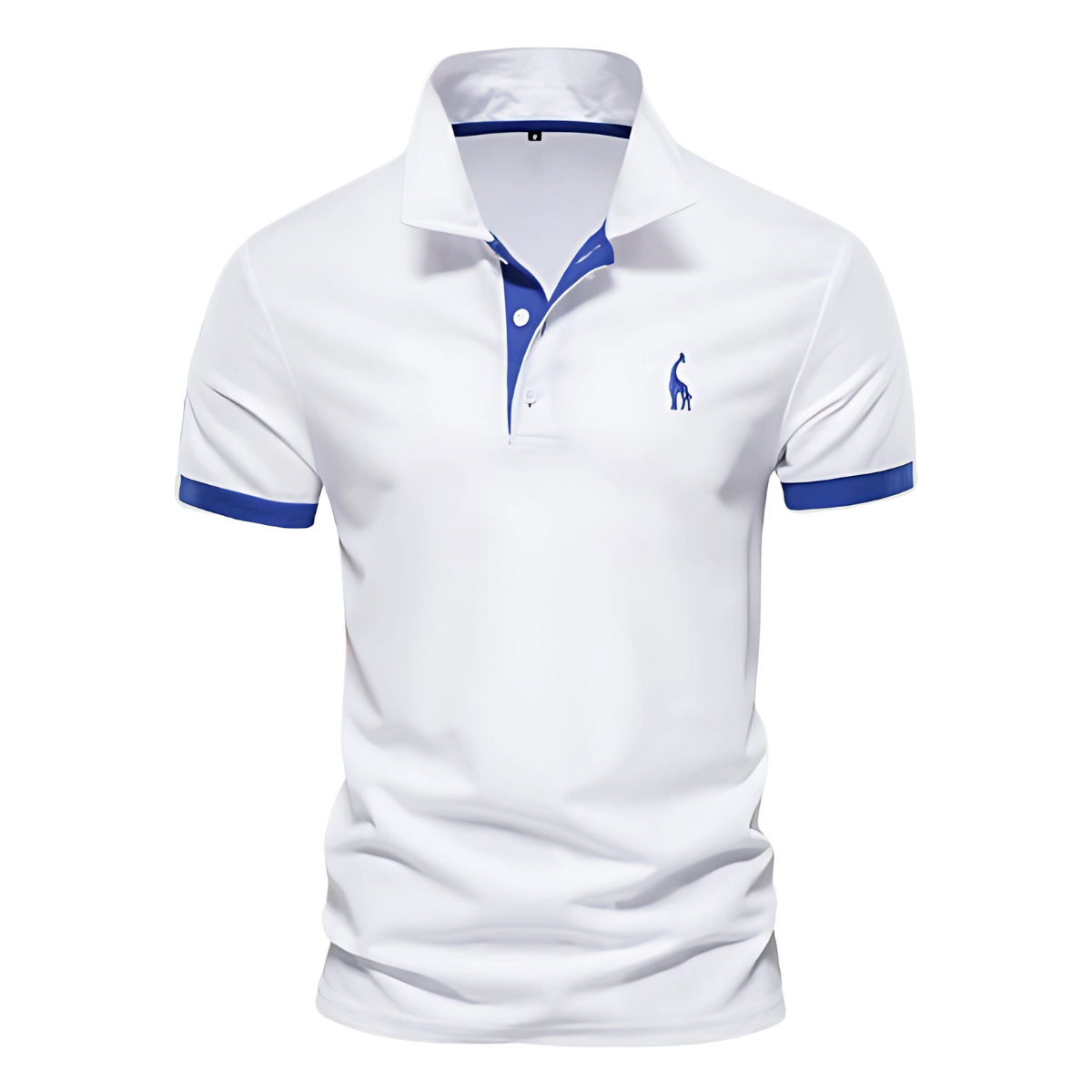 Polo casual en coton pour homme, coupe soignée et col classique