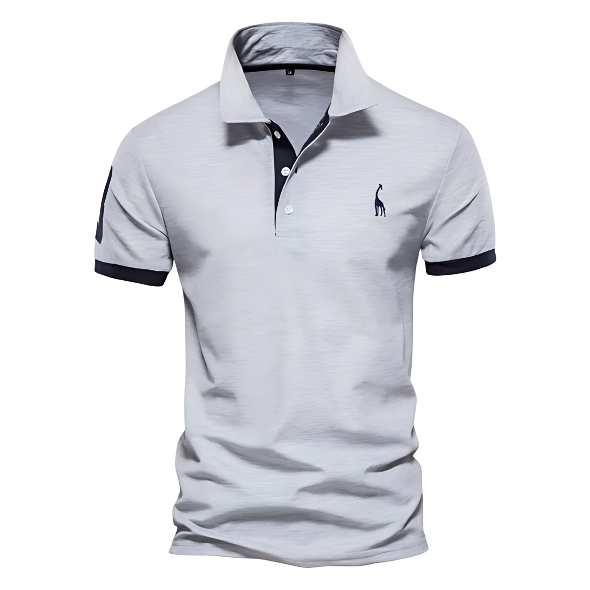 Polo casual en coton pour homme, coupe soignée et col classique