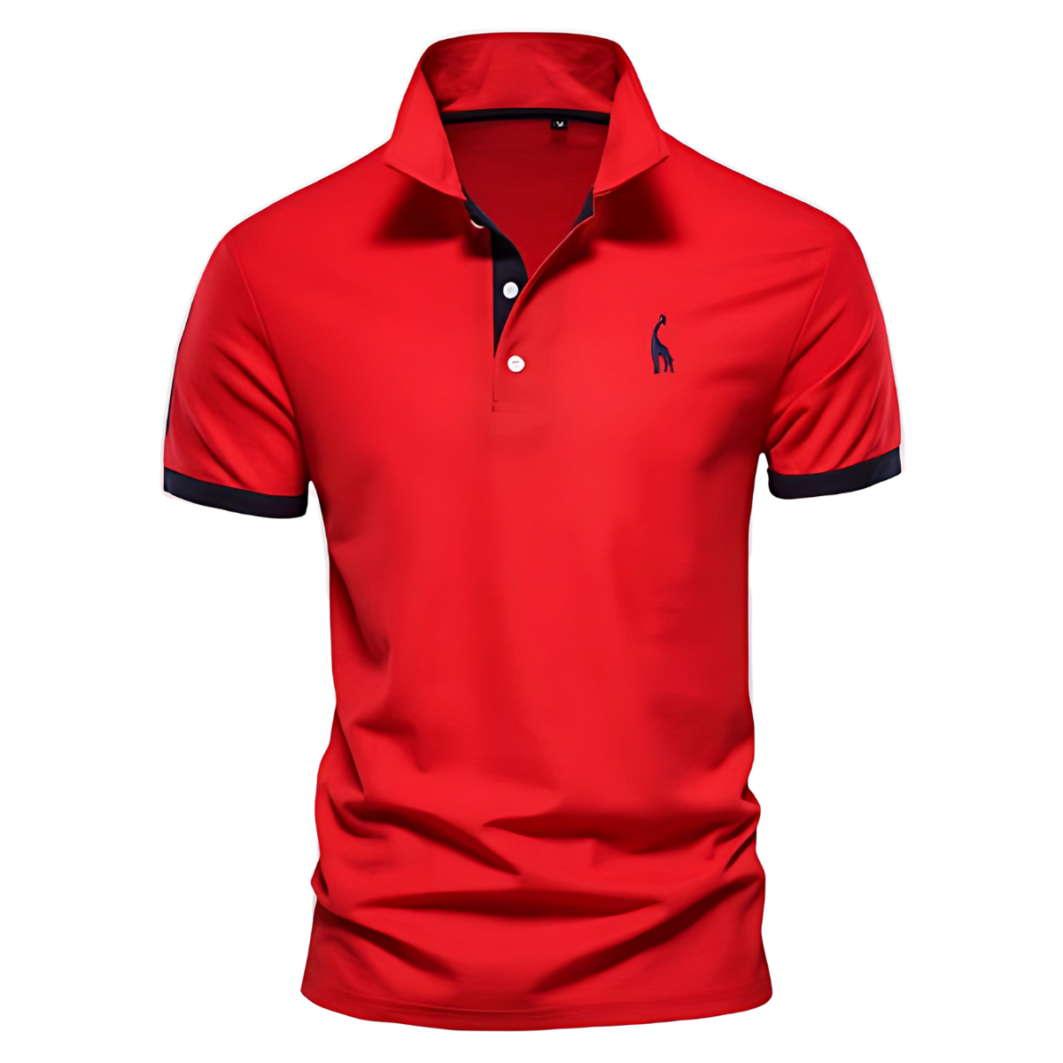 Polo casual en coton pour homme, coupe soignée et col classique