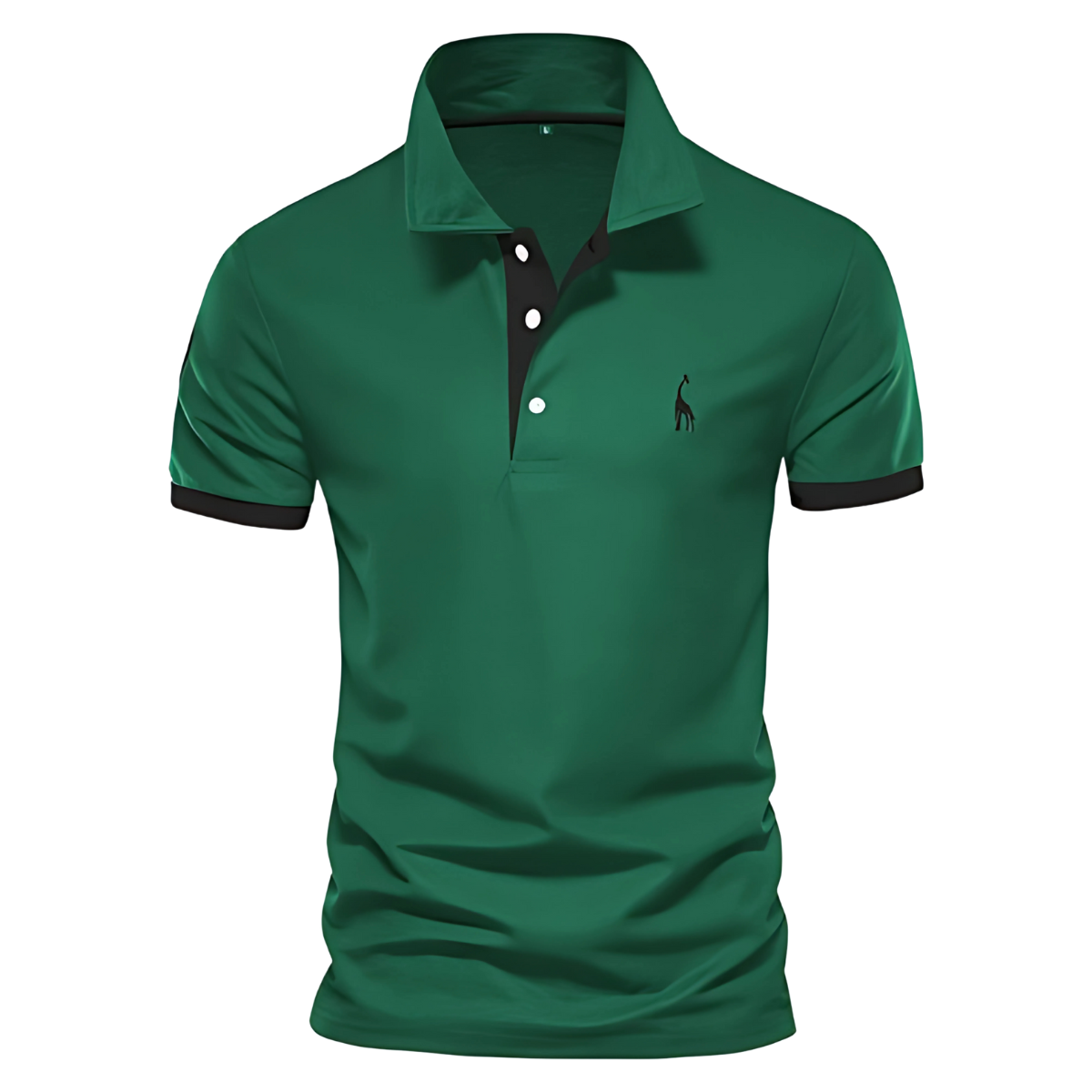 Polo casual en coton pour homme, coupe soignée et col classique