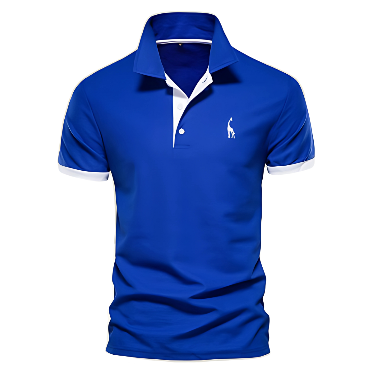 Polo casual en coton pour homme, coupe soignée et col classique