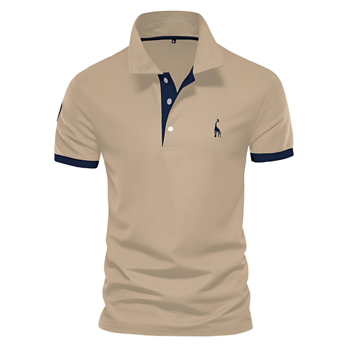 Polo casual en coton pour homme, coupe soignée et col classique