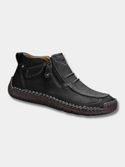 Chaussures ergonomiques pour homme avec fermeture éclair latérale et soutien orthopédique