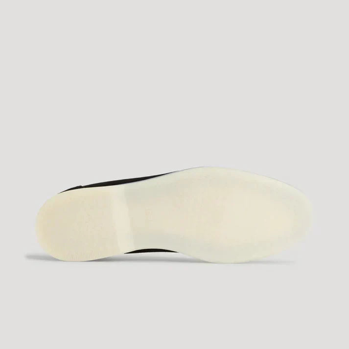 Mocassins en cuir velours pour homme à la surface veloutée et à la forme épurée