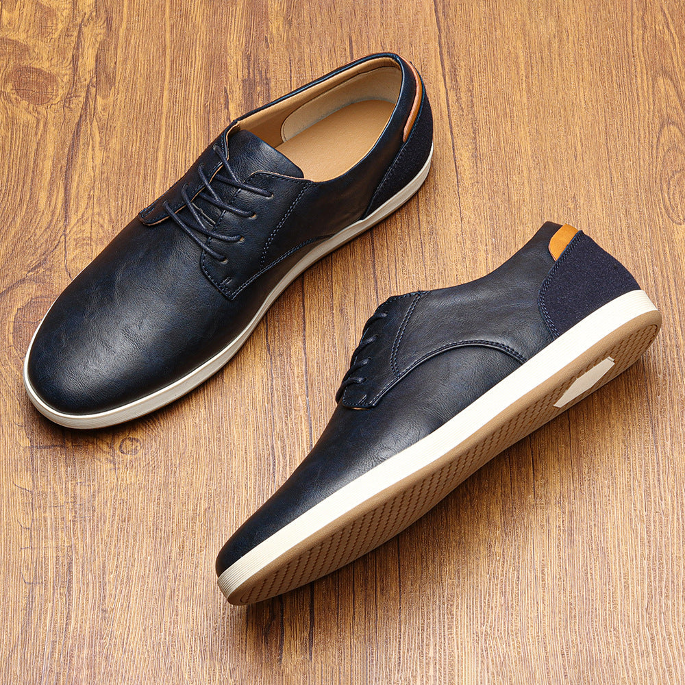 Baskets en cuir véritable pour homme au design moderne et élégant