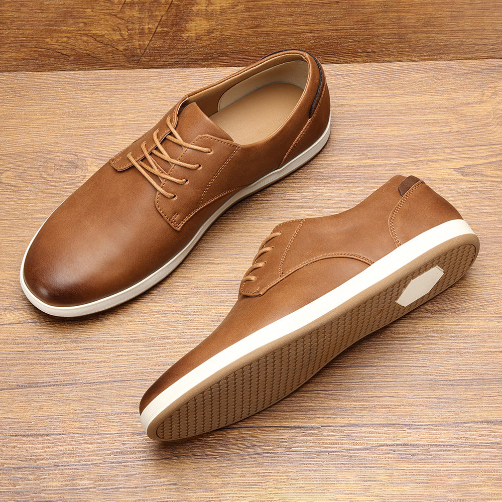 Baskets en cuir véritable pour homme au design moderne et élégant