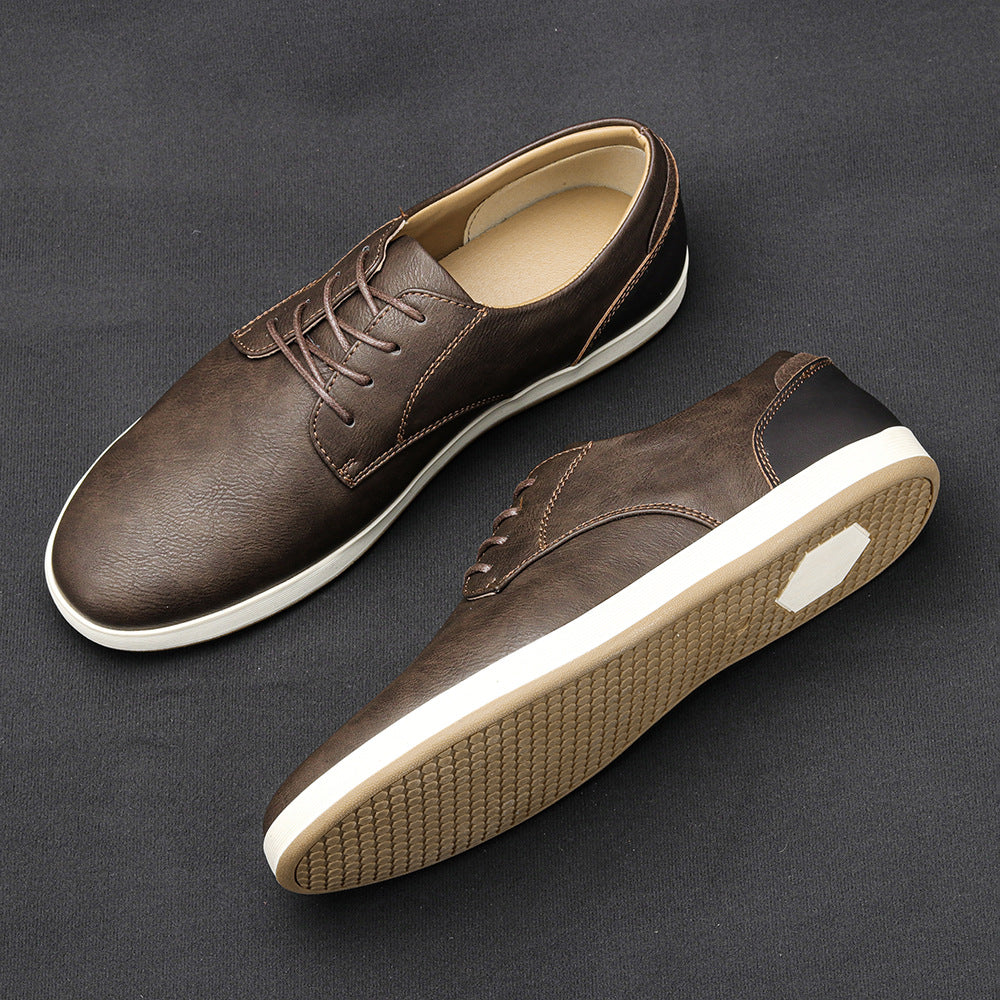 Baskets en cuir véritable pour homme au design moderne et élégant