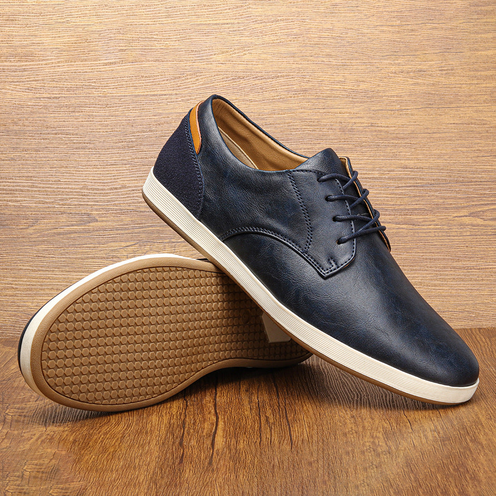 Baskets en cuir véritable pour homme au design moderne et élégant