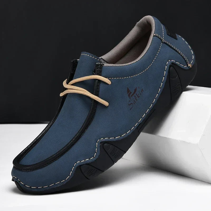 Chaussures orthopédiques en cuir pour homme, coupe classique et élégante