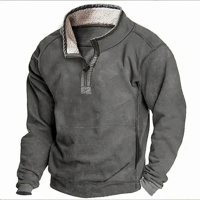Chemise doublée en molleton pour homme à coupe décontractée