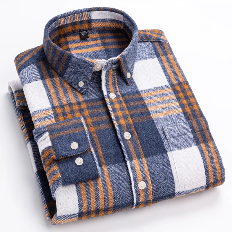 Chemise à carreaux pour homme à coupe ajustée au design moderne et élégant