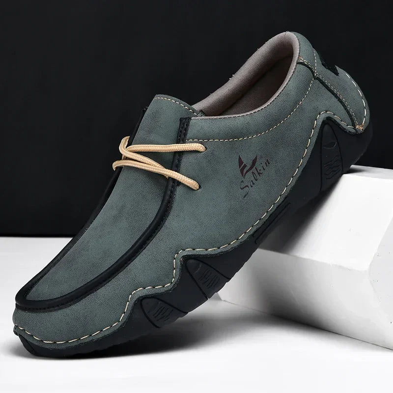 Chaussures orthopédiques en cuir pour homme, coupe classique et élégante