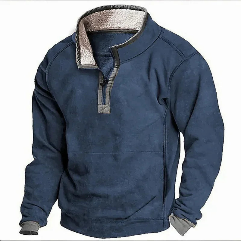 Chemise doublée en molleton pour homme à coupe décontractée