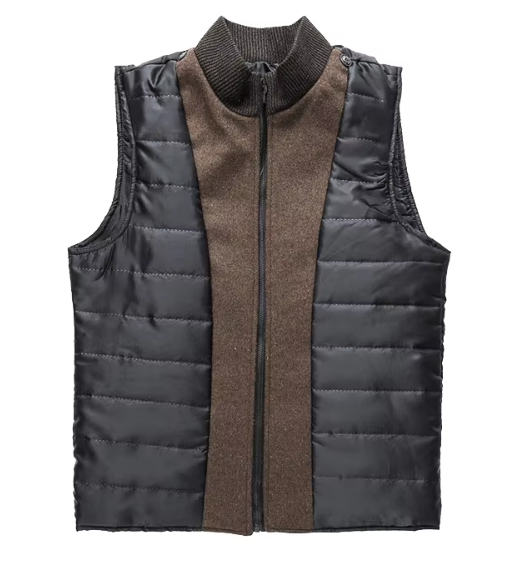 Veste d'hiver isolée pour homme à coupe ajustée, disponible en marron, gris et bleu