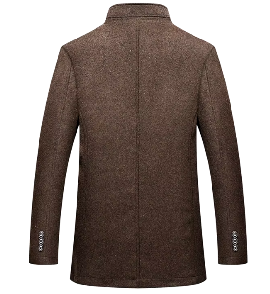 Veste d'hiver isolée pour homme à coupe ajustée, disponible en marron, gris et bleu
