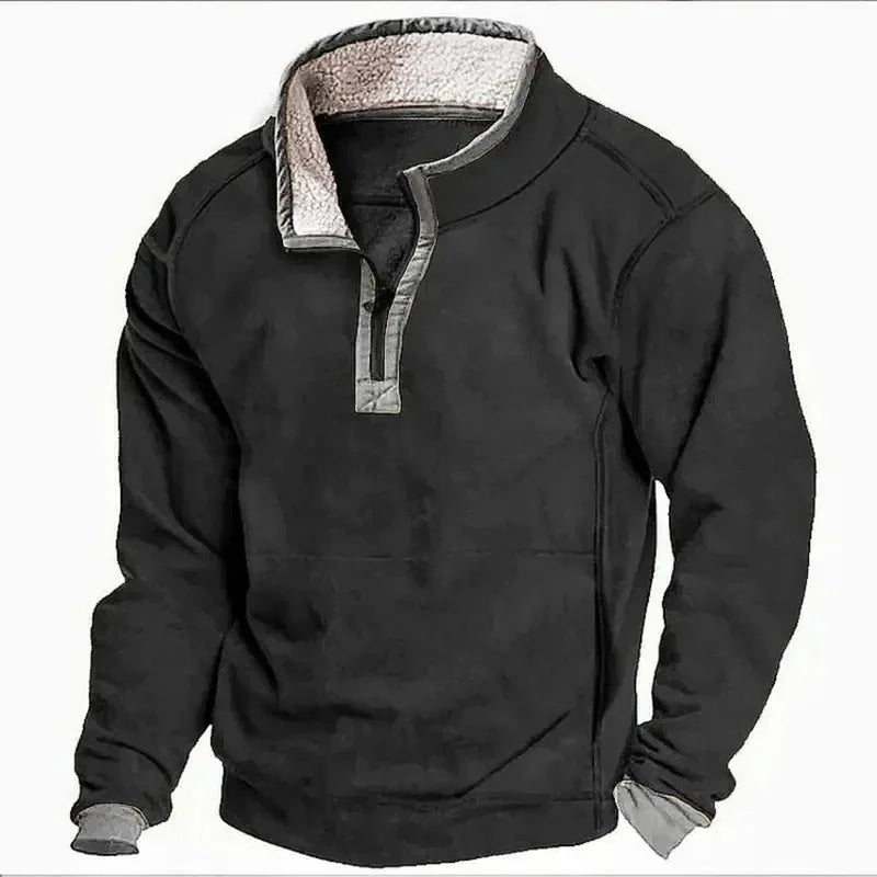 Chemise doublée en molleton pour homme à coupe décontractée